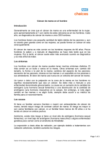 Cancer of the breast, male