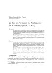 El Eco de Portugal y los Portugueses en Valencia (siglos XIV-XVI)