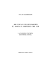 LAS SENDAS DEL PENSAMIEN- TO HACIA EL MISTERIO DEL SER