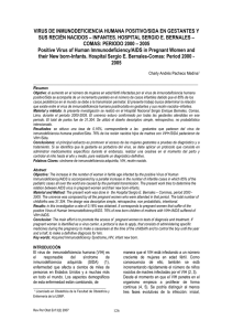 virus de inmunodeficiencia humana positivo/sida en gestantes y sus