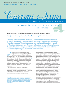 Tendencias y cambios en la economía de Puerto Rico