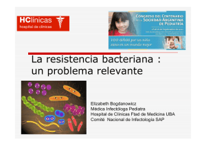 La resistencia bacteriana : un problema relevante