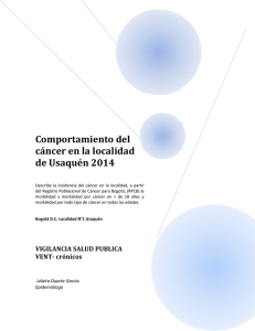 4TO INFORME - CANCER 2014