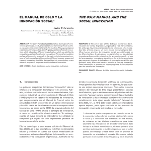 Manual de Oslo, innovación social