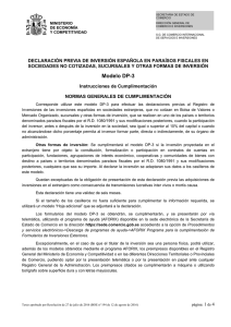 Instrucciones de cumplimentación del modelo de formulario DP-3