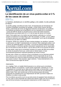 La identificación de un virus podría evitar el 3 % de los casos de