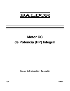 IMN605 Motor CC de Potencia [HP] Integral