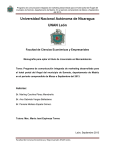 Programa de comunicación integrada de marketing - UNAN-León