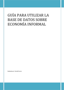 guía para utilizar la base de datos sobre economía informal