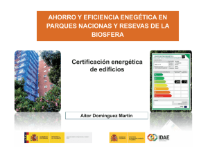 Programas de certificación energética de edificios