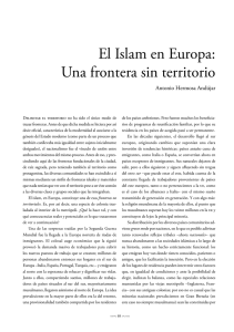 El Islam en Europa: Una frontera sin territorio