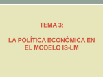 Tema 2: el mercado de bienes y el mercado financiero: EL MODELO
