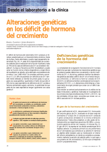 Alteraciones genéticas en los déficit de hormona del crecimiento