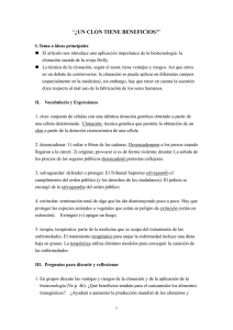 “¿UN CLON TIENE BENEFICIOS?”