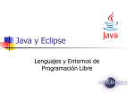 Java, entorno de desarrollo libre Eclipse