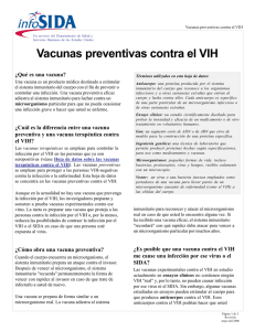 Vacunas preventivas contra el VIH