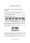 Curso de Piano - Tabernaculo FSA