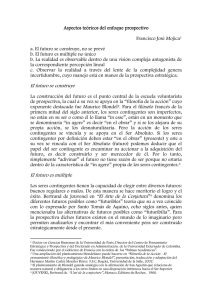 Aspectos teóricos del enfoque prospectivo