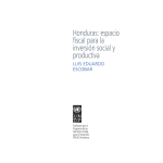 Honduras: espacio fiscal para la inversión social y productiva