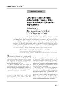 Cambios en la epidemiología de las hepatitis virales en Chile y