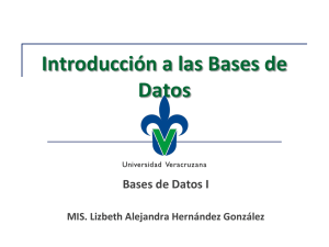 Introducción a las Bases de Datos