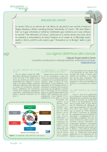 Los signos distintivos del cáncer - Encuentros UMA