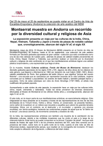 Montserrat muestra en Andorra un recorrido por la diversidad