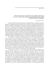 Viaje hacia el silencio. La historia de una familia costarricense con