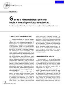 970 Gen de la hemocromatosis primaria: implicaciones diagnósticas