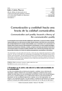 Comunicación y a calidad comunicativa