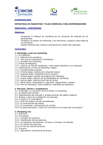 estrategia en marketing y plan comercial para emprendedores
