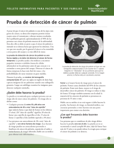 Prueba de detección de cáncer de pulmón