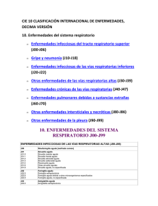 Enfermedades crónicas de las vías respiratorias