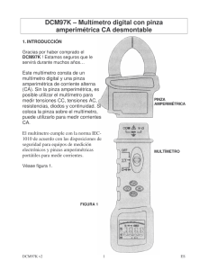 DCM97K – Multímetro digital con pinza amperimétrica CA