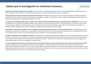 ¿Sabías qué la investigación en embriones humanos…