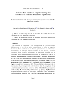 EVOLUCIÓN DE LA RESISTENCIA A C