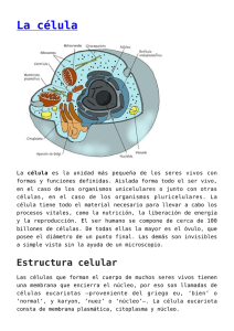 La célula - Escuelapedia