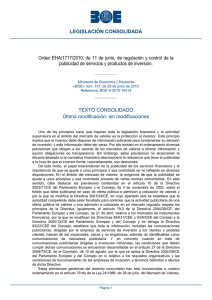 Orden EHA/1717/2010, de 11 de junio, de regulación y