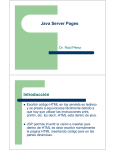 Java Server Pages Introducción