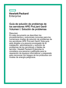 Guía de solución de problemas de los servidores HPE ProLiant