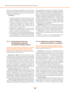 PB-179 Secuenciación del gen de la trombomodulina en paciente