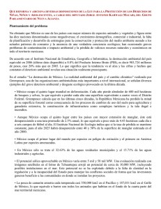 Planteamiento del problema No obstante que México es uno de los