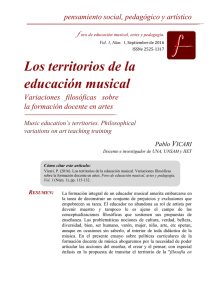 Los territorios de la educación musical