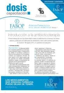 Introducción a la antibioticoterapia
