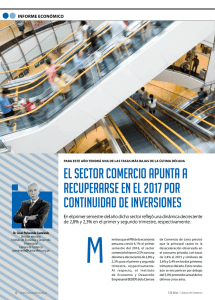 el SeCTOR COMeRCIO APUNTA A ReCUPeRARSe eN el 2017