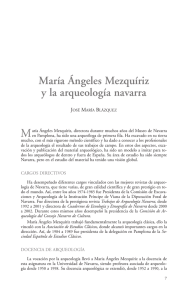 María Ángeles Mezquíriz y la Arqueología navarra
