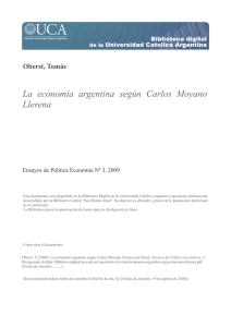 La economía argentina según Carlos Moyano Llerena
