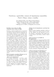 Nutritivas y apetecibles: conozca de leguminosas comestibles. Parte