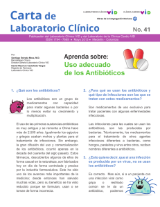 Carta 41. Aprenda sobre: Uso adecuado de los antibióticos