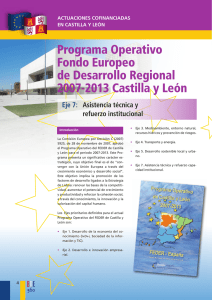 Programa Operativo Fondo Europeo de Desarrollo Regional 2007
